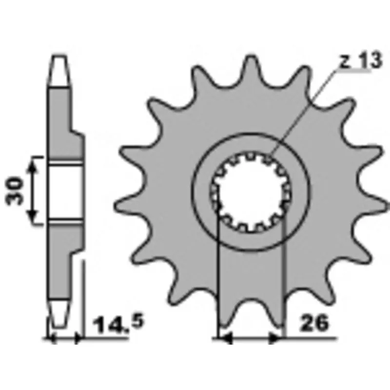 Quantité Limitée Pignon PBR acier standard 335 – 630