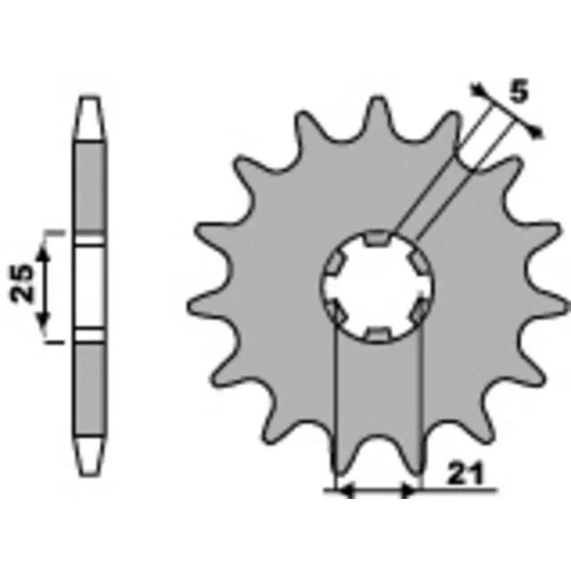 Pignon PBR acier standard 569 – 520 Expédition Rapide
