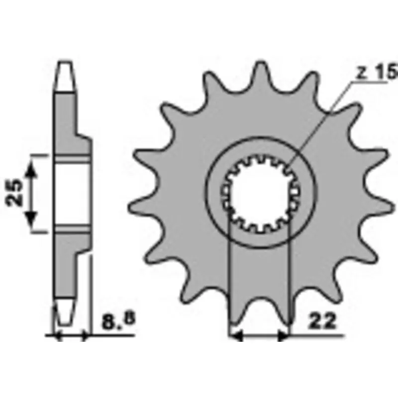 Réduction Pignon PBR acier standard 1248 – 520