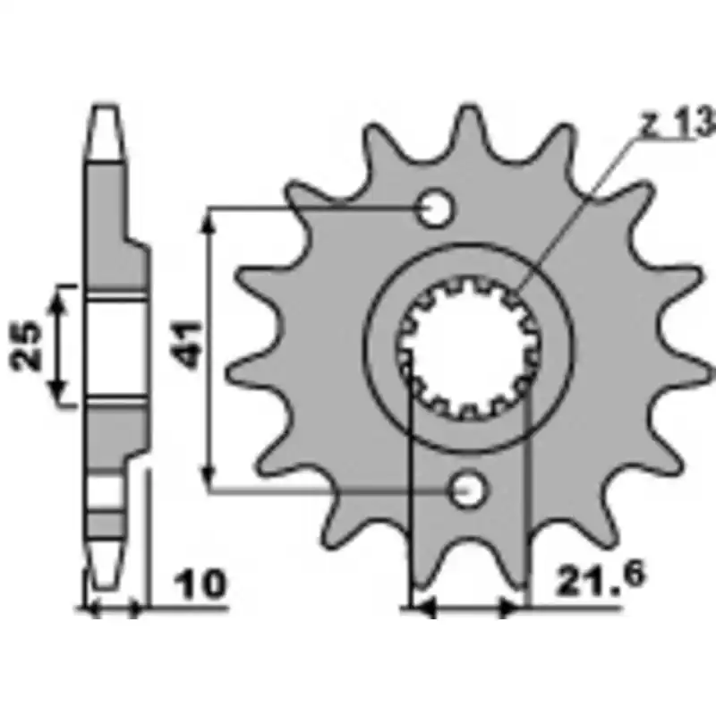 Pignon PBR acier standard 345 – 520 Nouveauté