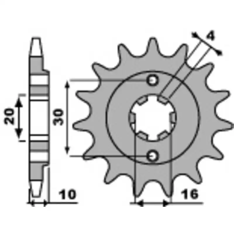 Livraison Express Pignon PBR acier standard 720 – 520