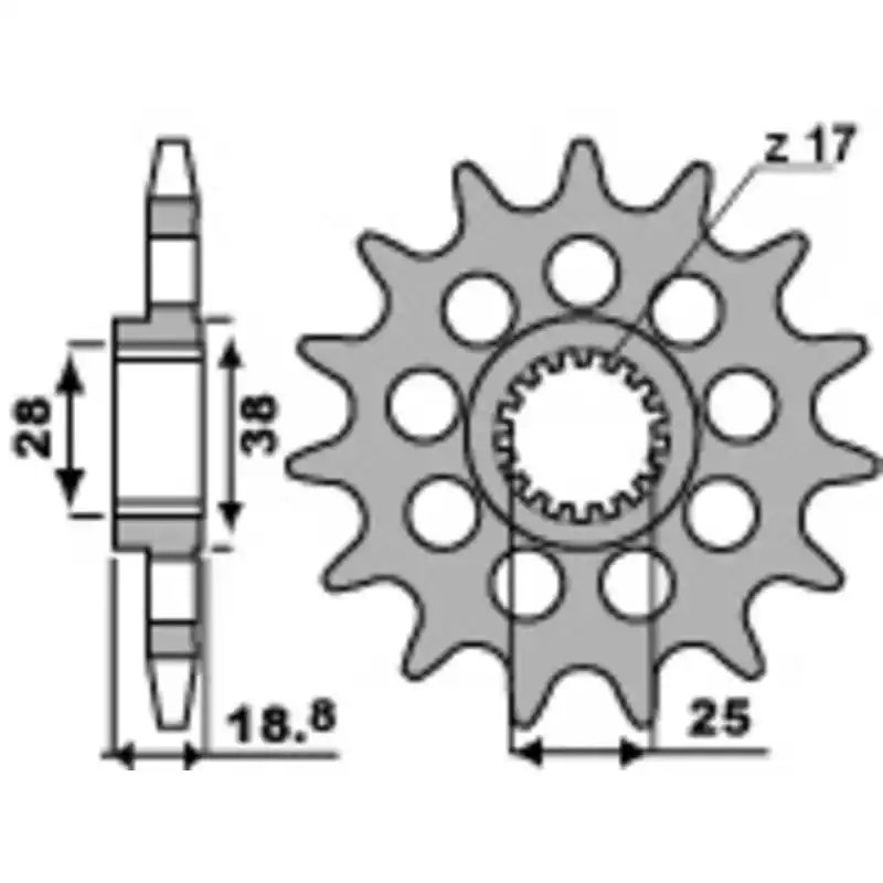 Super Prix Pignon PBR acier standard 2078 – 525