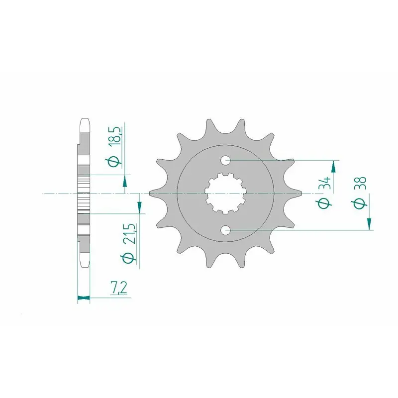 Soldes Pignon AFAM acier standard 20320 – 520