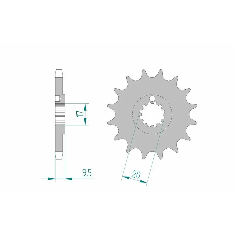 Dernière Chance Pignon AFAM acier standard 94202 – 428