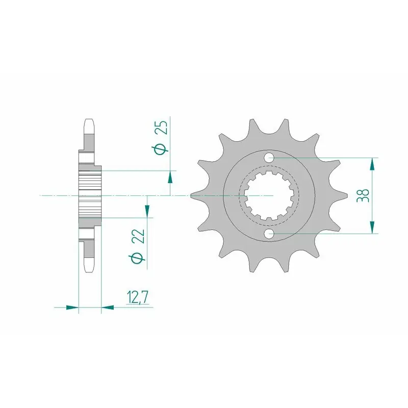 Super Prix Pignon AFAM acier standard 24505 – 520