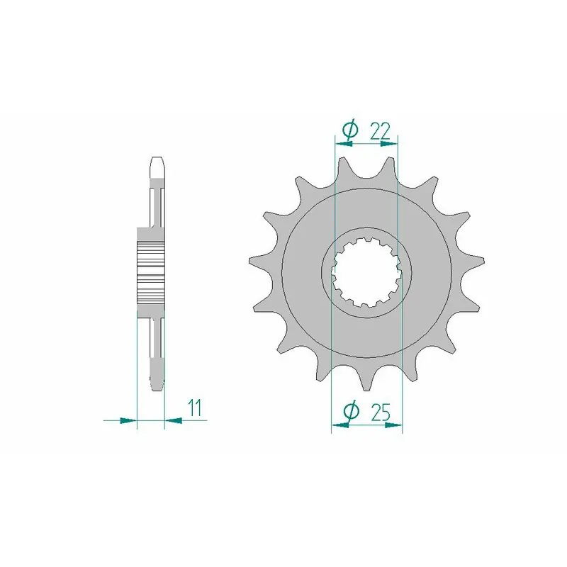 Réduction Pignon AFAM acier standard 37400 – 520