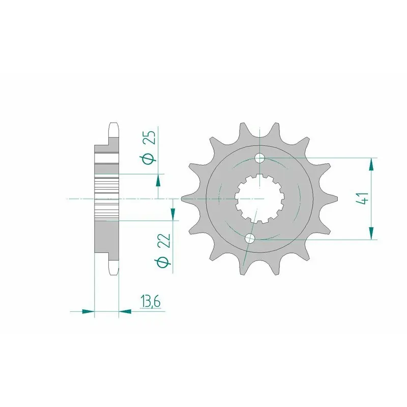 Pignon AFAM acier standard 20517 – 520 Quantité Limitée