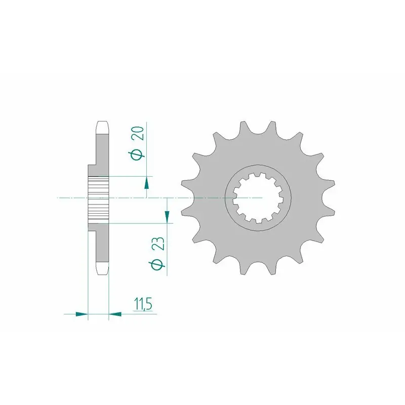 Quantité Limitée Pignon AFAM acier standard 22201 – 428