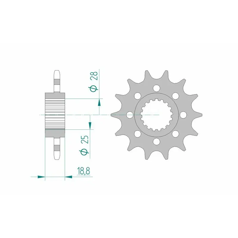 Super Prix Pignon AFAM acier standard 61601 – 520