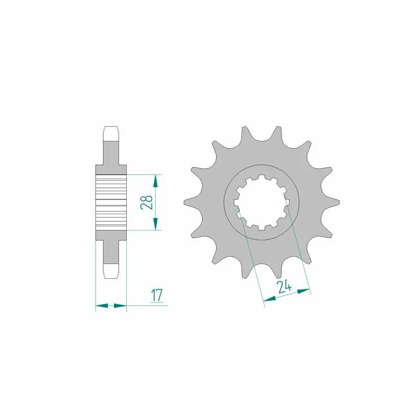 Dernière Chance Pignon AFAM acier standard 20504 – 530