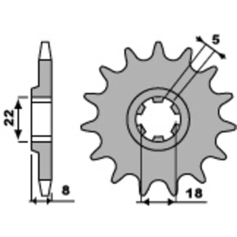 Pignon PBR acier standard 431 – 520 Bon Marché