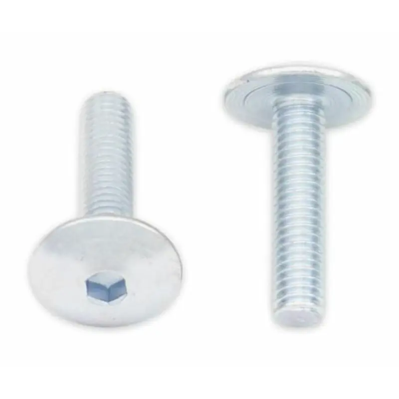 Vis tête bombée plate BOLT M6x1x25mm 10 pièces Meilleur Prix
