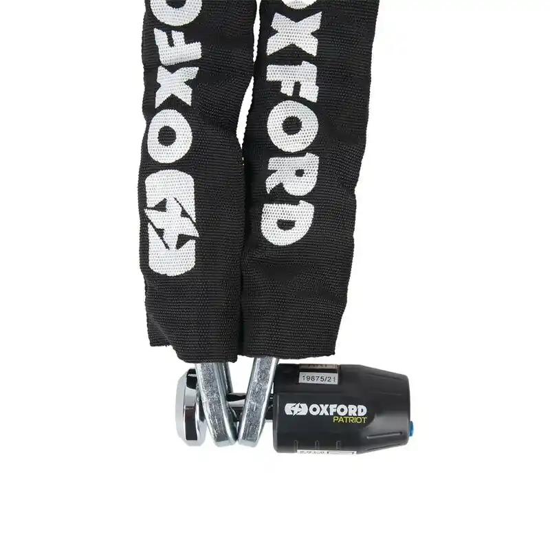 Chaîne antivol avec cadenas OXFORD Patriot – 12mm x 1.2m Prix Cassé