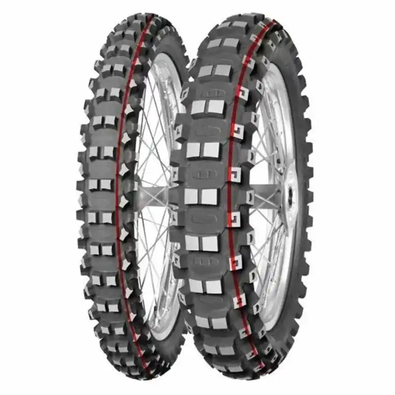 Affaire À Saisir Pneu MITAS TERRA FORCE-MX MH 90/90-21 (3.00-21) NHS 54M TT MEDIUM TO HARD RED GREEN