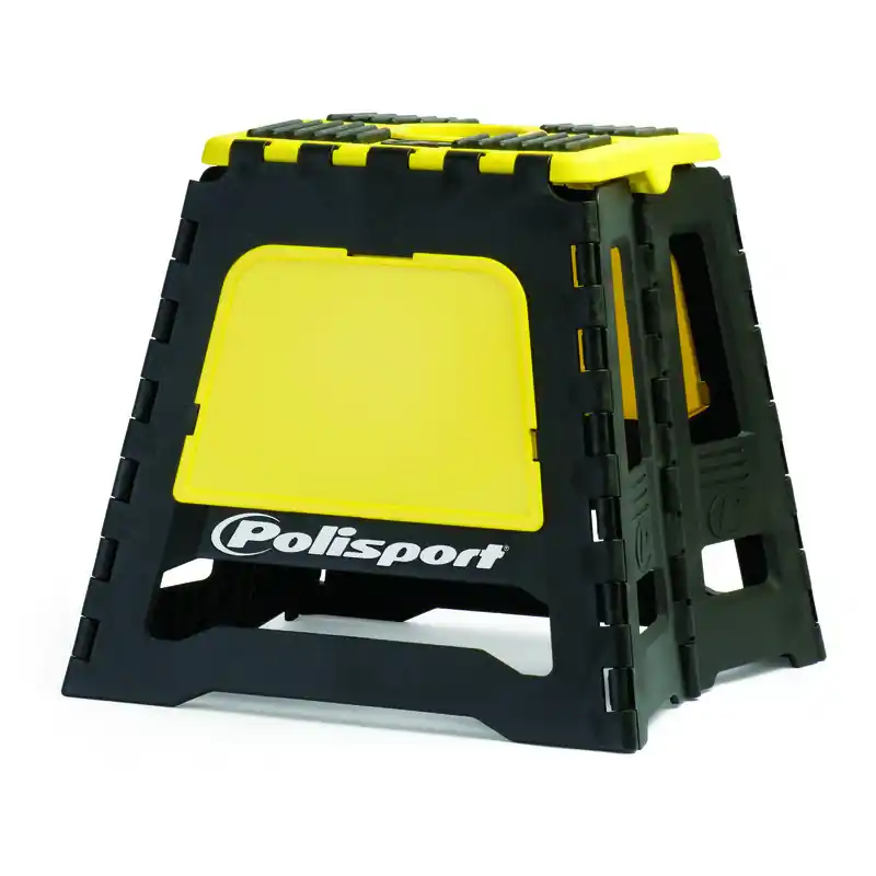 Soldes Lève-moto fixe POLISPORT repliable jaune RM/noir