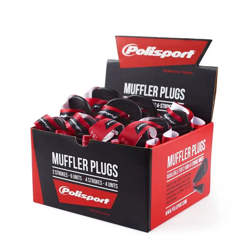 Nouvelle Collection Kit de bouchons de pot d'échappement POLISPORT – 4 pièces 2T / 6 pièces 4T
