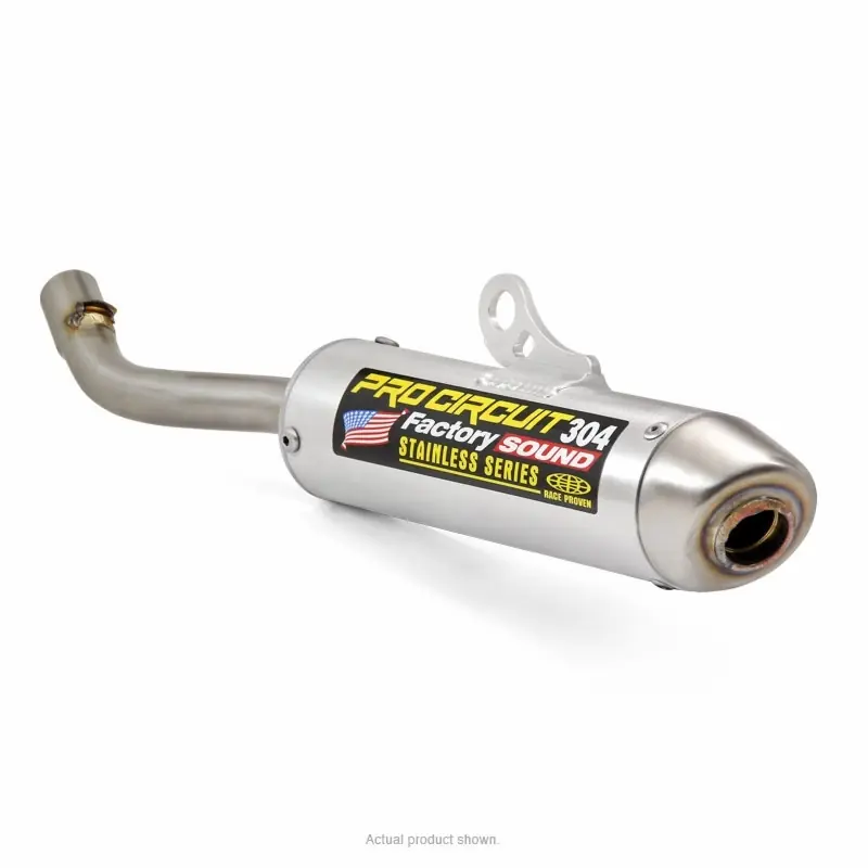 Nouvelle Collection Silencieux PRO CIRCUIT 304 alu brossé/casquette inox Yamaha YZ125