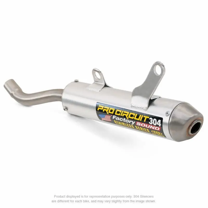 Super Prix Silencieux PRO CIRCUIT 304 alu brossé/casquette inox Honda CR250R