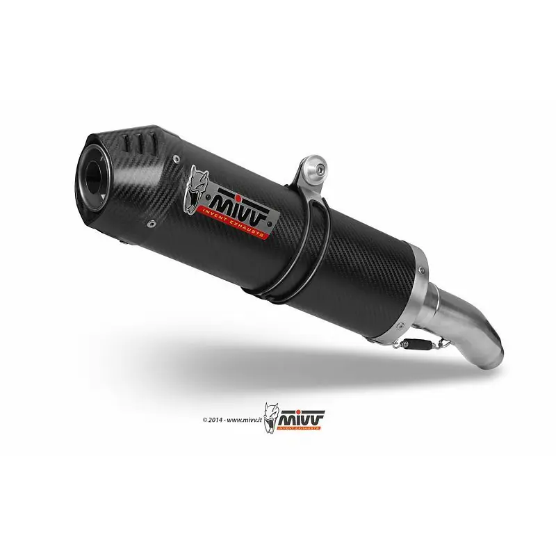 Silencieux double MIVV Oval Carbon Cap carbone Honda XL1000V Varadero Prix Réduit