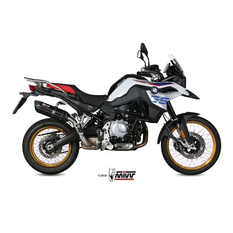 Bon Plan Silencieux MIVV Suono Steel Black/casquette carbone BMW F850GS