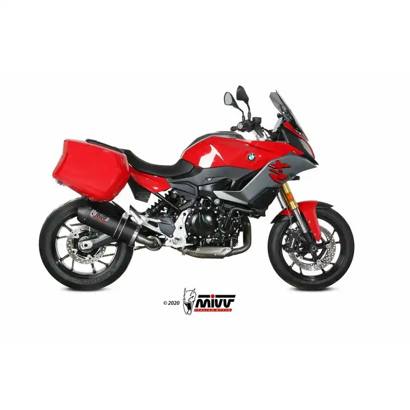Silencieux MIVV Oval carbone/casquette carbone BMW F900XR Marque