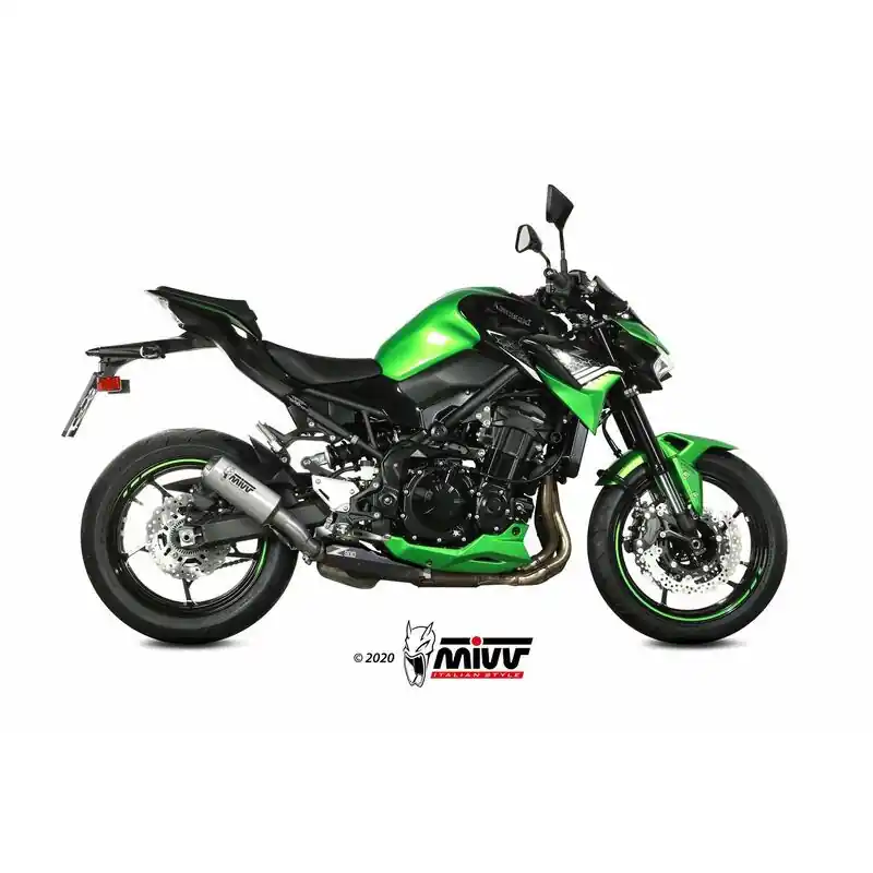 Silencieux MIVV MK3 inox/casquette inox Kawasaki Z900 Acheter En Ligne