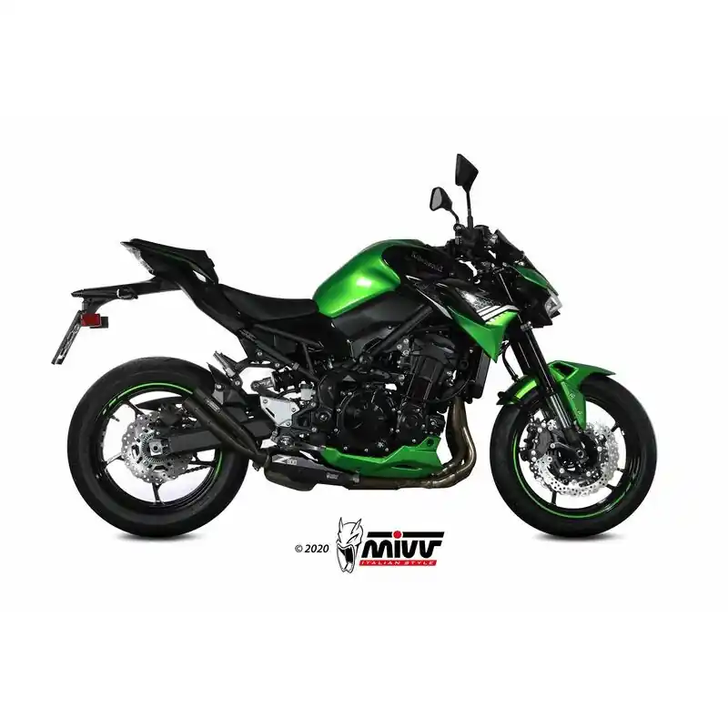 Silencieux MIVV Double Gun Steel Black Kawasaki Z900 Nouvel Arrivage