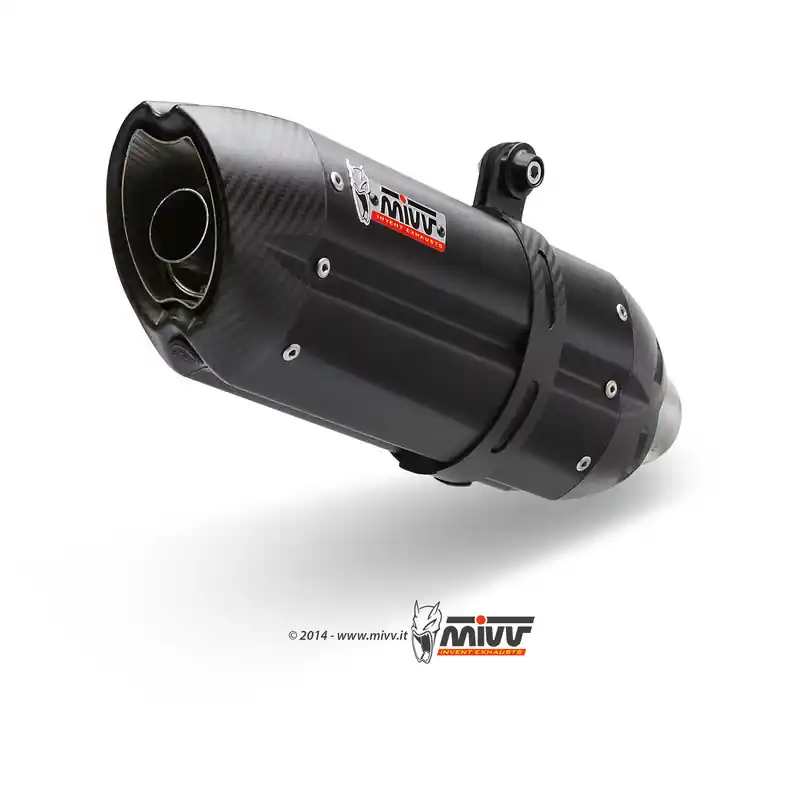Silencieux MIVV Suono inox brossé noir/casquette carbone Honda CB1000R Offre Spéciale