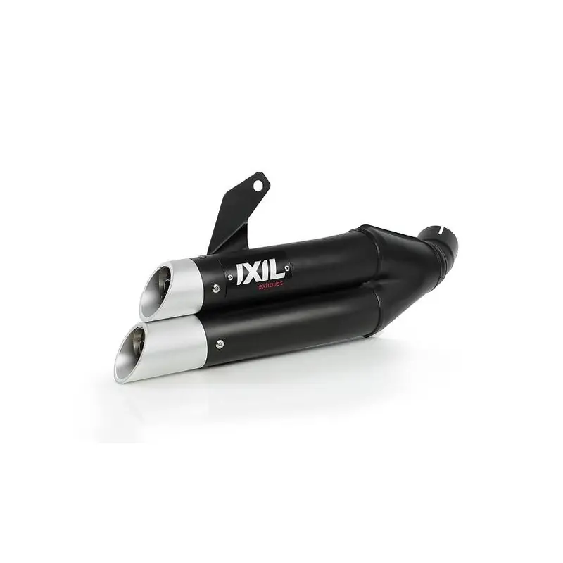 Meilleure Vente Silencieux IXIL Dual Hyperlow L3XB inox noir / alu – Suzuki SV650S
