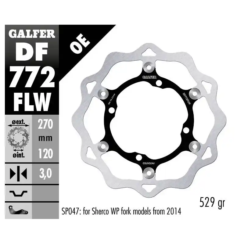 BRAKE DISC FLOAT WAVE Petit Prix