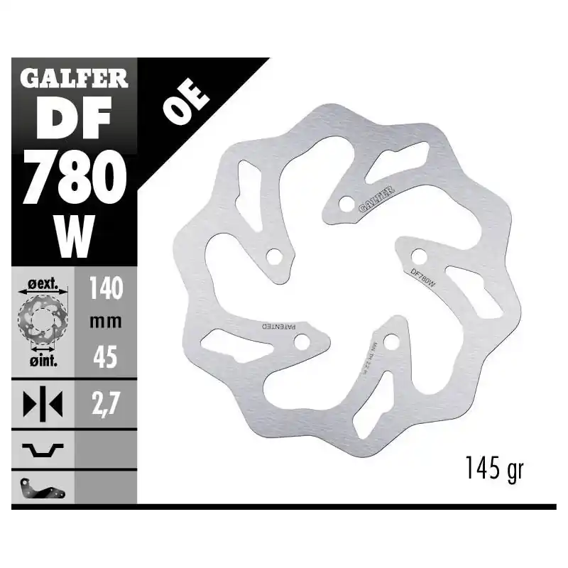 Certifié BRAKE DISC FIXED WAVE