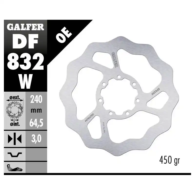 BRAKE DISC FIXED WAVE Seulement Aujourd&rsquo;hui