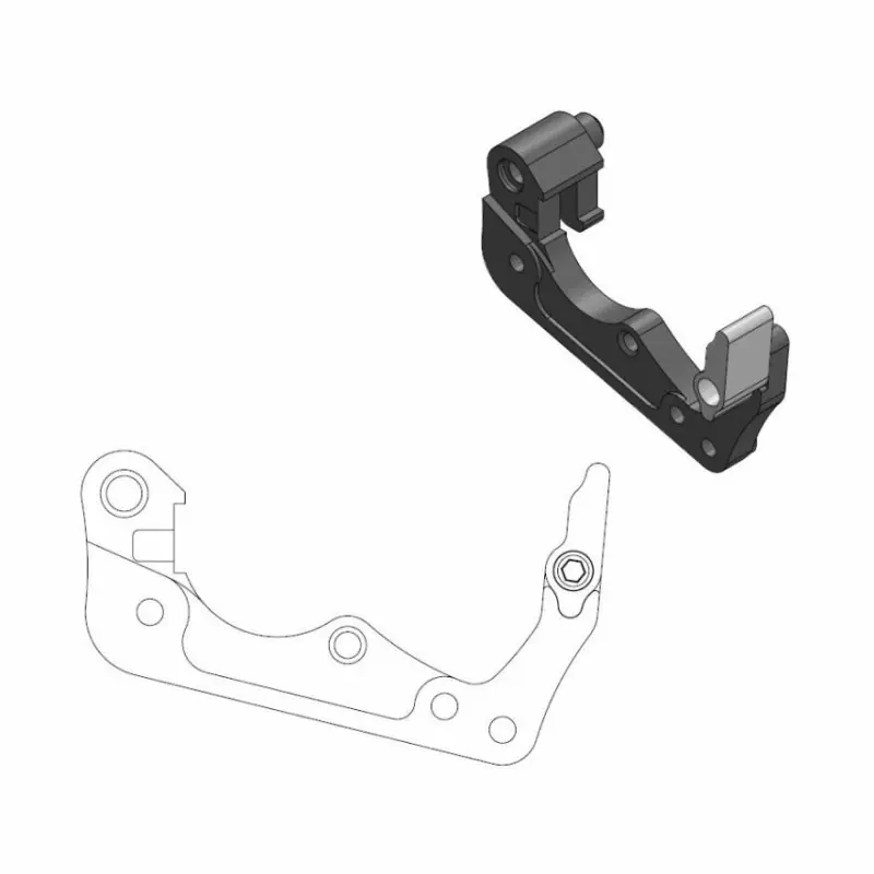 BRAKE CALIPER ADAPTOR BLACK Offre Limitée
