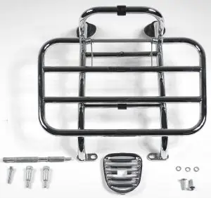 Porte-bagages avant original, chromé pour Vespa LX à partir de l&rsquo;année 2012 Prix Réduit