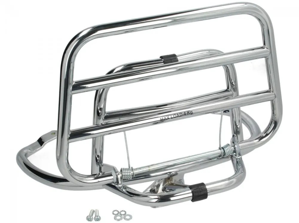 Commande En Gros Porte-bagages arrière pliable Vespa Primavera / Sprint / Elettrica – Chrome