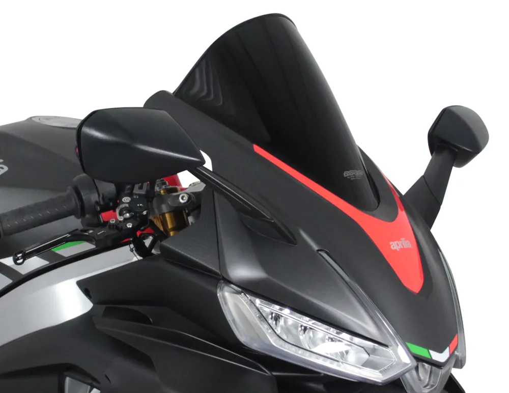Marque Ecran MRA Racing « R » noir pour Aprilia RS 660 2021-