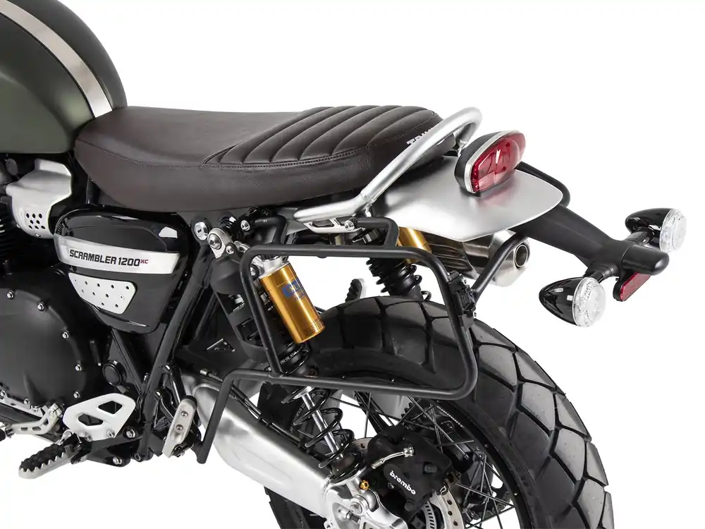 Support valises latérales fixe unilatéral gauche noir pour Triumph Scrambler 1200 XE (2019-) Pas Cher