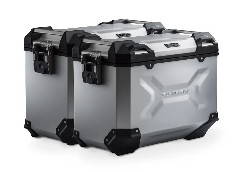 SW-Motech Système de valises en aluminium TRAX ADV argent (45l) Honda NC750X (20-), RH09 Populaire
