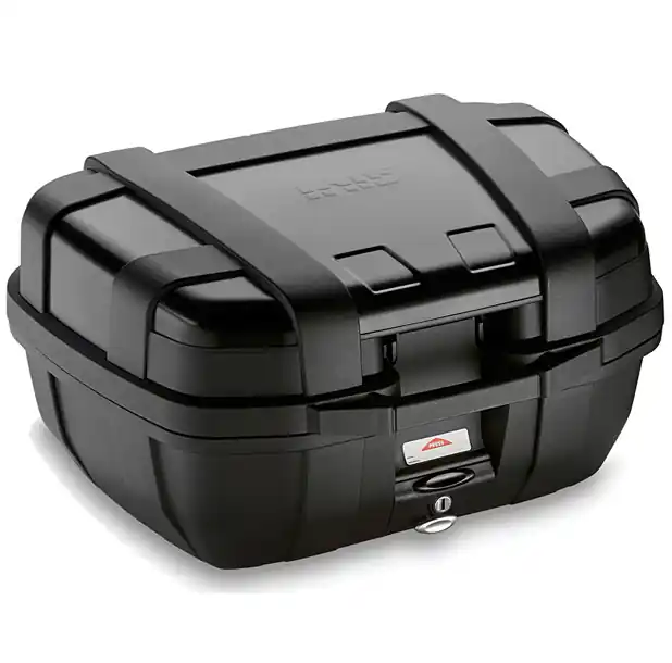 Vente Directe Trekker 52 litres MONOKEY valise top case avec housse alu noire Givi