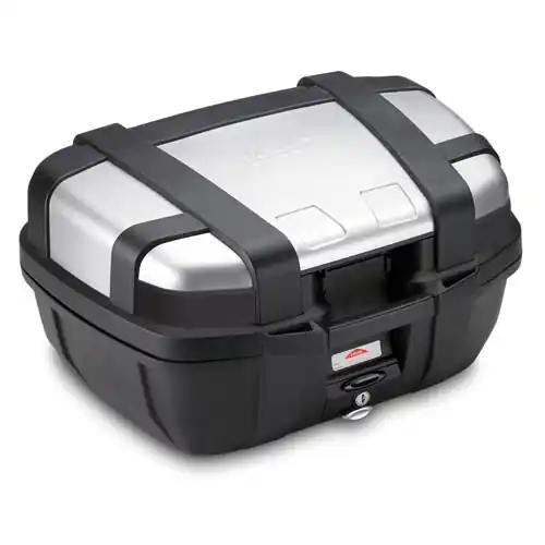 Trekker 52 litres MONOKEY valise top case avec housse alu argentée Givi Prix Choc