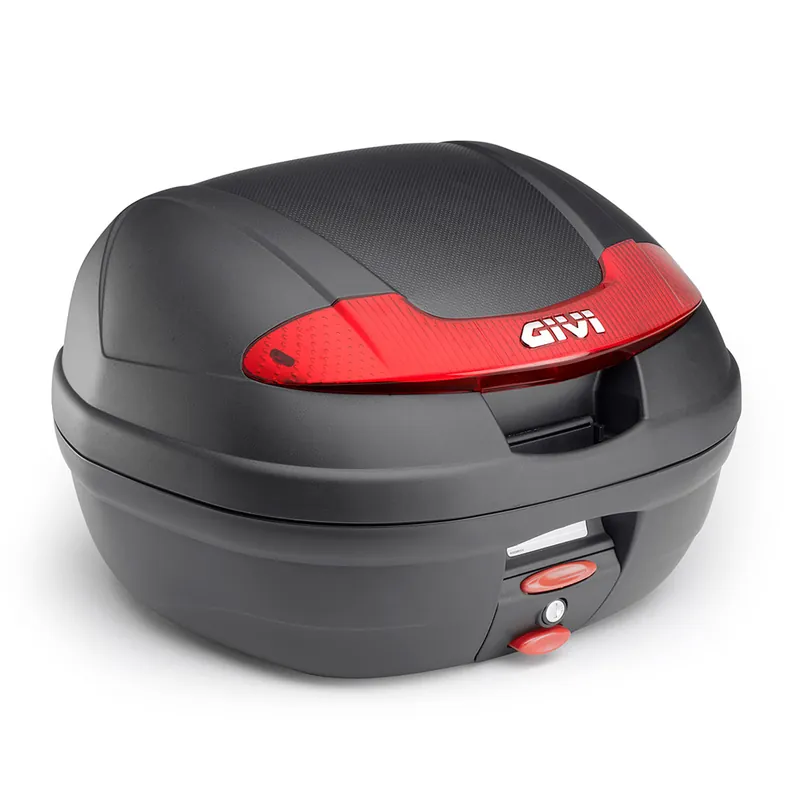 Expédition Rapide E340 Vision Topcase MONOLOCK avec réflecteurs rouges et plaque d&rsquo;origine Givi