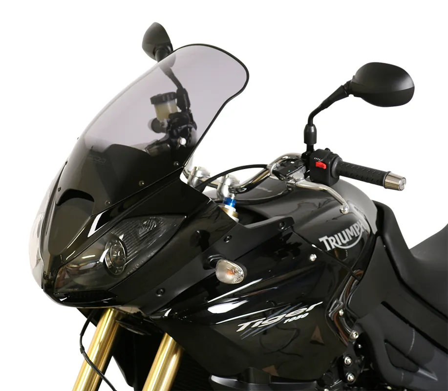 Satisfait Ou Remboursé Vitre de tourisme MRA « T » pour TRIUMPH TIGER 1050 /SE /SPORT (année 06-15) Gris fumée