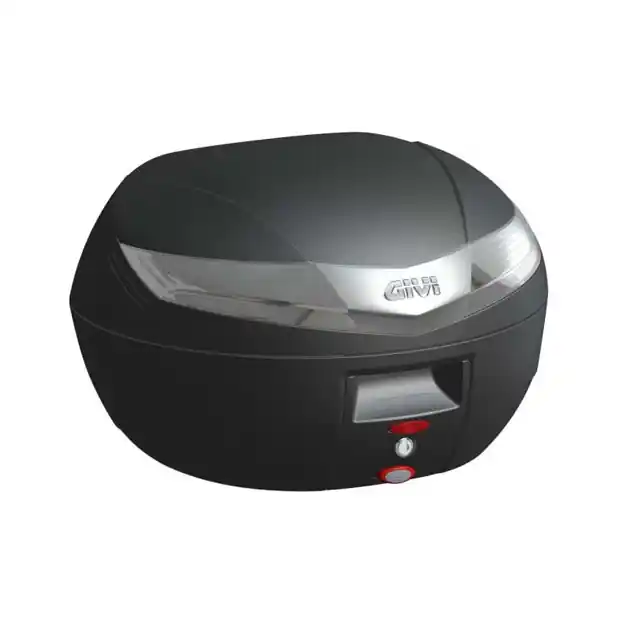 Dernier Modèle V40 MONOKEY Topcase 40 litres noir mat avec réflecteur transparent d&rsquo;origine Givi