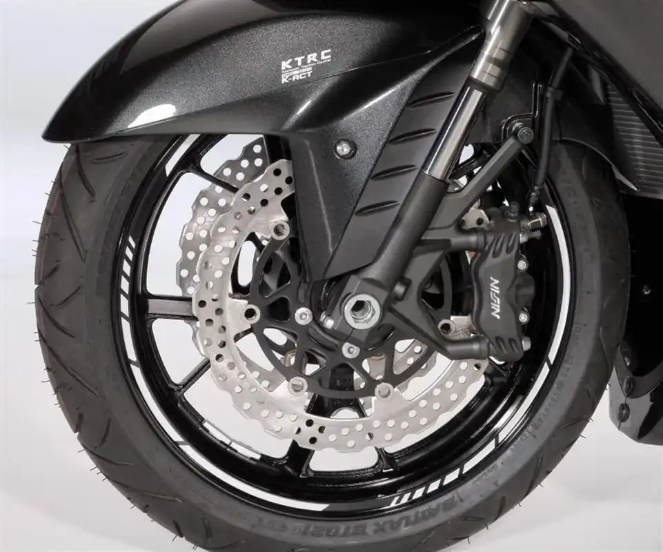 Anneaux de jantes GP-Style argent 1400GTR 2016/ ER-6f 2016/ Z1000SX 2016/ Z300 2016 Original Kawasaki Dernière Chance