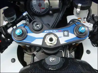 Bon Plan Décor de té de fourche, bleu pour Suzuki GSX-R1000 BJ. 2007-2008