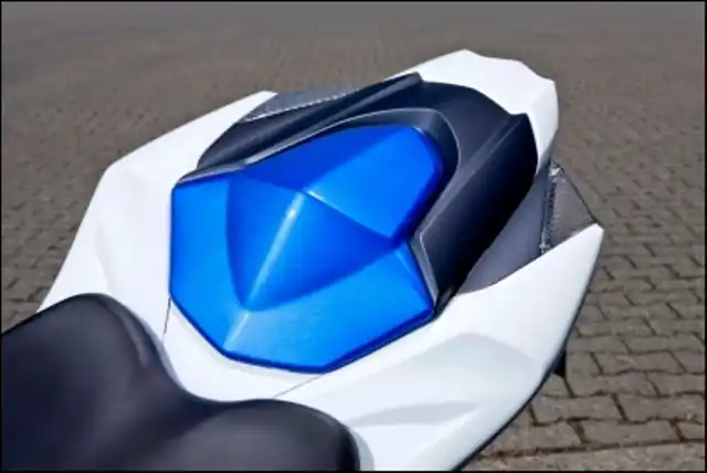 Certifié Housse de passager, bleue pour Suzuki GSX-R1000 BJ. 2012-2016
