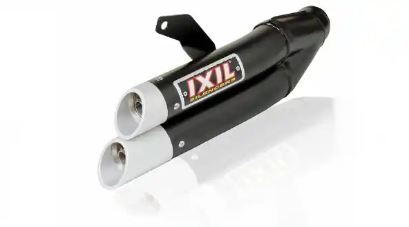 Embout IXIL HYPERLOW BLACK XL en acier inoxydable pour Kawasaki ZX 300 R Ninja (bj.13-) Offre Du Jour
