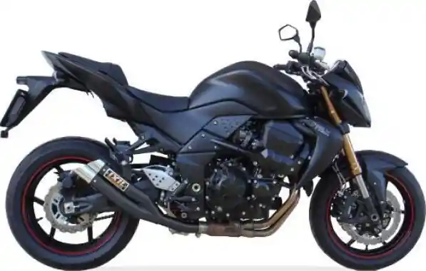Embout IXIL HYPERLOW BLACK XL en acier inoxydable pour Kawasaki Z 750 S / R (Bj.07-12) Vente Directe