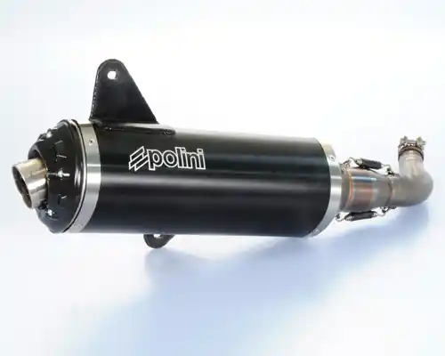 Marque Polini, échappement en aluminium, noir, homologation E