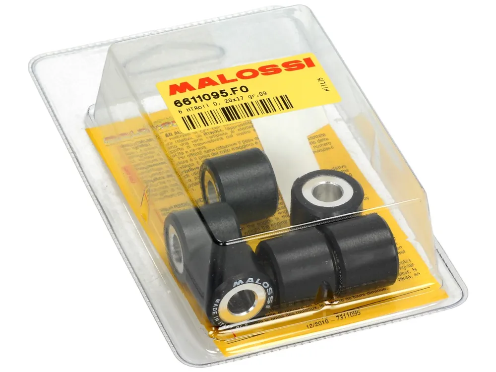 Soldes Jeu de galets de variateur Malossi, 20×17 mm, 9,0 g, pièces : 6